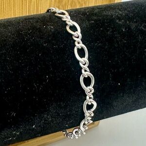 JAMES AVERY Sterling Silver Medium Twist Link Charm Bracelet; MEDIUM